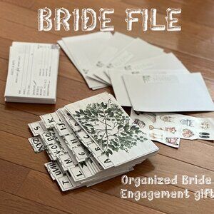 Organized Bride File, Wedding, Address file, Bride's Best Friend,Bridal Keepsake
